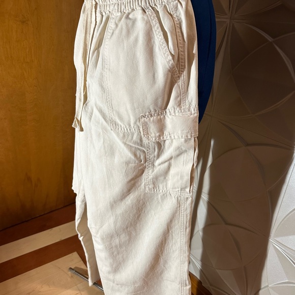 Light canvas/cotton pull on cargo pants - Picture 3 of 5